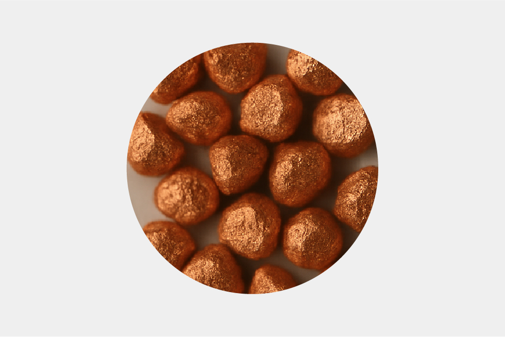 Copper-Coated Diamond